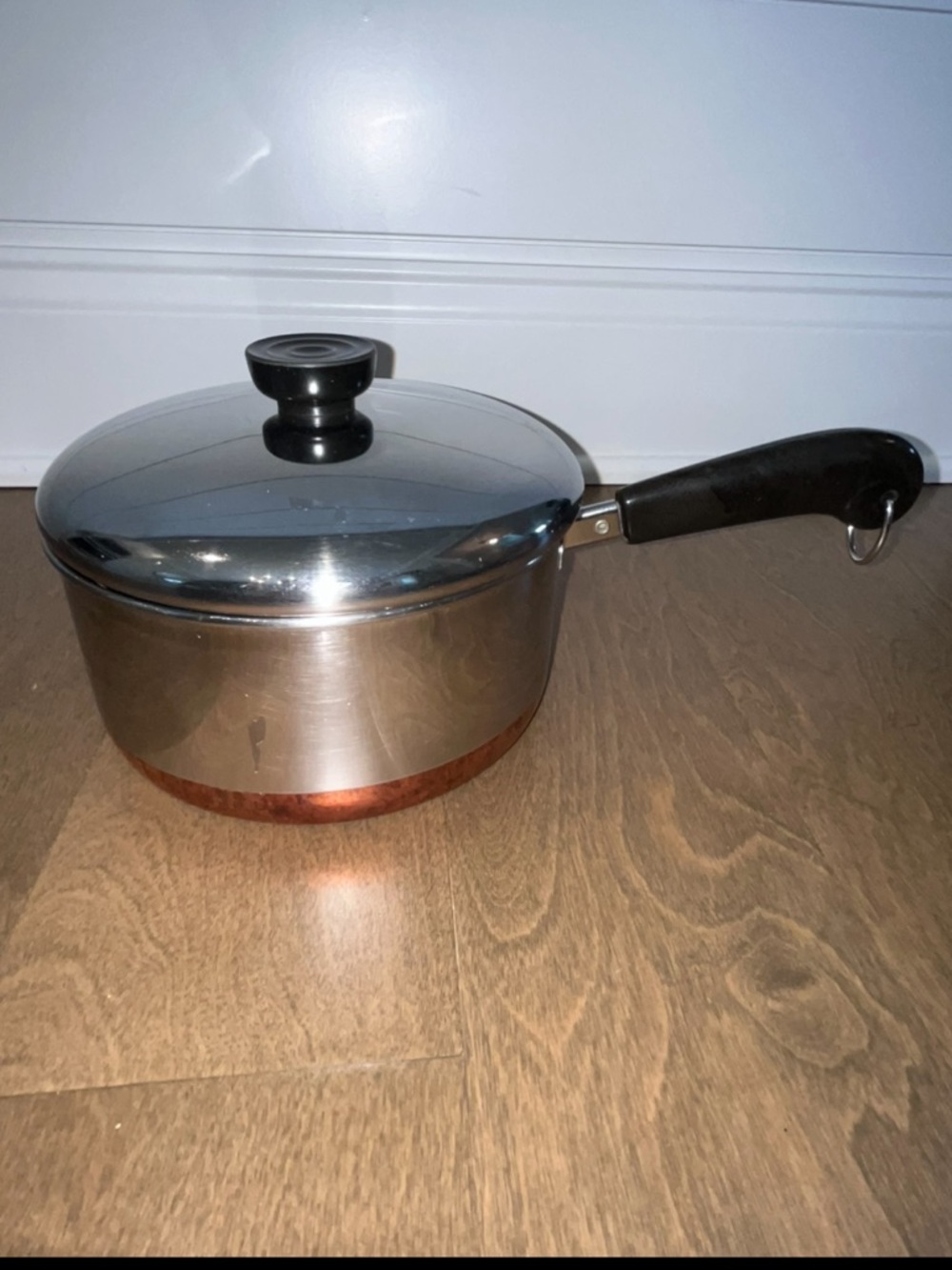 Vintage Revere Ware: 2 Quart Copper Bottom Pot W/Lid: 92G